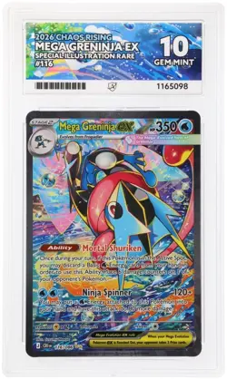 Mega Greninja 116/086 MINT ACE 10 Chaos Rising Pokemon Card Gem - Image 3