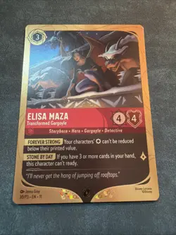 Elisa Maza - Transformed Gargoyle 30 Disney Lorcana Promo Cards Holo - Image 1