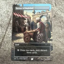 Bazaar of Baghdad - Custom Art MTG Magic The Gathering Playtest Card - Image 1