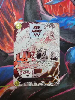 Gum-Gum Fire-Fist Pistol Red Hawk OP11-114 Alternate Art One Piece Card ENGLISH - Image 1