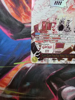 Gum-Gum Fire-Fist Pistol Red Hawk OP11-114 Alternate Art One Piece Card ENGLISH - Image 3