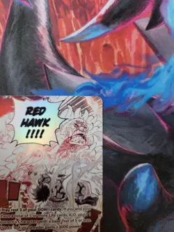 Gum-Gum Fire-Fist Pistol Red Hawk OP11-114 Alternate Art One Piece Card ENGLISH - Image 5