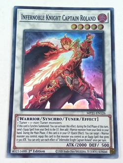 Infernoble Knight Captain Roland Mp21-En126 Holo Yu Gi Oh Card 2020 - Image 1