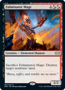 MTG Fulminator Mage - Foil, Double Masters, Lightly Played, English - Image 1