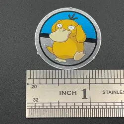 Psyduck Pokemon Paper Ginpika Medal Card Nintendo Japanese Rare TCG S206-7 - Image 2