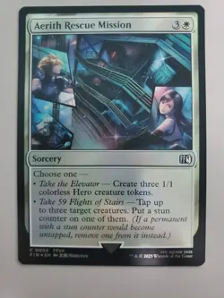MTG Aerith Rescue Mission Final Fantasy Foil Common - Image 1