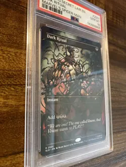 MTG✨DARK RITUAL Brdless Art✨SLD Marvel’s Spider-Man VENOM (Colors) PSA 10 RARE - Image 3