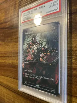 MTG✨DARK RITUAL Brdless Art✨SLD Marvel’s Spider-Man VENOM (Colors) PSA 10 RARE - Image 4