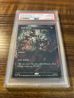MTG✨DARK RITUAL Brdless Art✨SLD Marvel’s Spider-Man VENOM (Colors) PSA 10 RARE - Image 5
