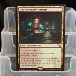 Magic: The Gathering Underground Mortuary Land Black Green Rare 0271 Regular - Image 1