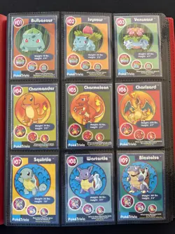 1999 Burger King Pokemon PokeTrivia Original 151 Complete Master Set - Sleeved - Image 2