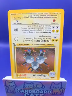 1999 Pokemon Base Set 2 Unlimited Magneton Holo Rare #9/130 - Image 2
