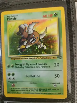 Pinsir 9/64 Holo Rare Jungle Pokemon Lightly Played - Image 2