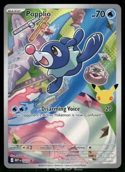 Popplio 045 Holo Promo ME: Mega Evolution Promo Pokemon Near Mint - Image 1