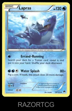 LAPRAS 28/122 UC BREAKPOINT POKEMON NM/M - Image 2