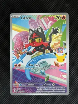 Litten MEP044 First Partner's Promo Near Mint Pokemon TCG - Image 1
