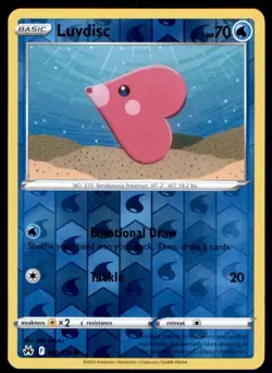 Luvdisc 035/159 Common Crown Zenith Pokemon Reverse Holo Near Mint - Image 1