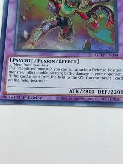 Metalfoes Orichalc Gftp-En094 Holo 1st Edition Yu Gi Oh Card 2020 - Image 2