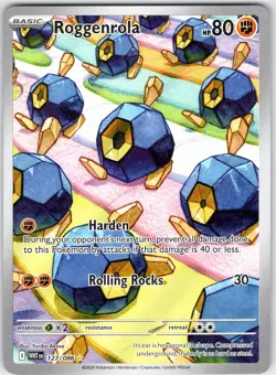 ROGGENROLA 127/086 WHT WHITE FLARE ENGLISH POKEMON NEAR MINT - Image 1