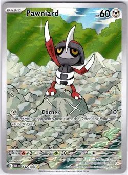 PAWNIARD 142/086 BLK BLACK BOLT ENGLISH POKEMON NEAR MINT - Image 1