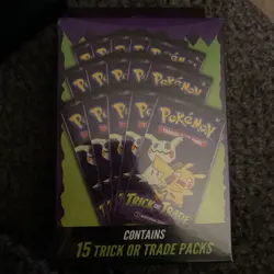 2025 Pokemon TCG TRICK OR TRADE BOOSTER BOX BUNDLE New Sealed Halloween 15 Packs - Image 1