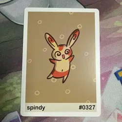 Pookiemoot Gen 3 - Spindy (Spinda) #0327 - Pokemon Fan Art Non TCG - Image 1