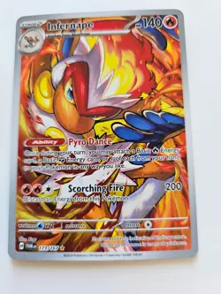 Pokemon Infernape Holo Scarlet & Violet Twilight Masquerade 173/167 LP - Image 1