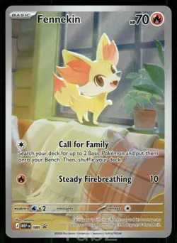 Fennekin 080 Holo Promo ME: Mega Evolution Promo Pokemon Near Mint - Image 1