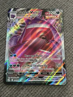 Pokemon TCG Gengar VMAX 157/264 Swsh08 Fusion Strike Ultra Rare Holo English - Image 1