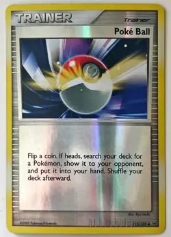 Pokemon Platinum Poke Ball Trainer Reverse Holo 113/127 2009 - Image 1