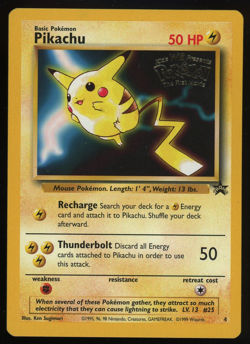 Pokemon - WOTC Black Star Promo - Pikachu - #4 WB Stamped LP - Image 1