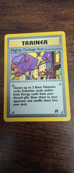 Nightly Garbage Run 77/82 Uncommon Team Rocket Pokemon Lightly Played - Image 1