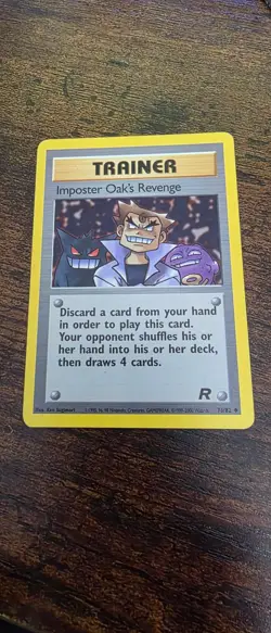 Imposter Oak's Revenge 76/82 Uncommon Team Rocket Pokemon Lightly Played - Image 1
