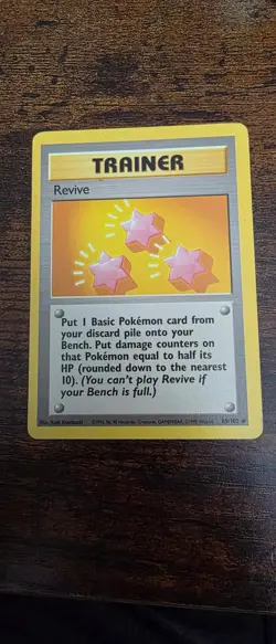 Revive 89/102 Uncommon Base Set Unlimited Pokemon Lightly Played - Image 1