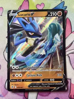 Pokemon TCG - LP Lucario V Ultra Rare 78/189 - Astral Radiance (SWSH10) - Image 1