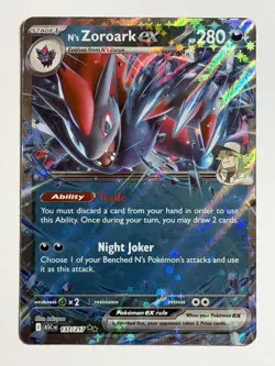 N's Zoroark ex 137/217 Double Rare Ascended Heroes Pokemon Near Mint - Image 1