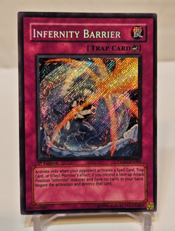 Infernity Barrier TSHD-EN089 Secret Rare 1st Edition Yugioh 1948 - Image 1