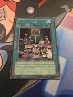 YUGIOH PROHIBITION PSV-EN039 RARE UNLIMITED ED NM 2020 - Image 1