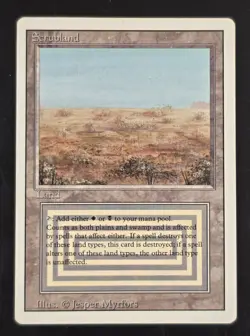 Scrubland Revised Edition Regular MP Magic The Gathering MTG Ships FAST - Image 1