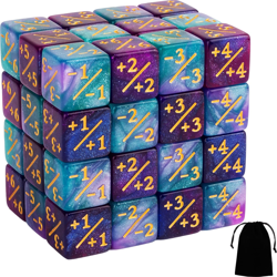 48 PCS D6 Dice Set for MTG Cards Game Night - Starry Sky Colors - Image 1