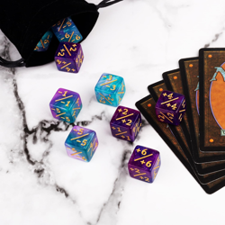 48 PCS D6 Dice Set for MTG Cards Game Night - Starry Sky Colors - Image 5