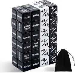 48 Pieces MTG Dice Counters,Abilities Keywords Counter Dice,MTG Life Counter ... - Image 1