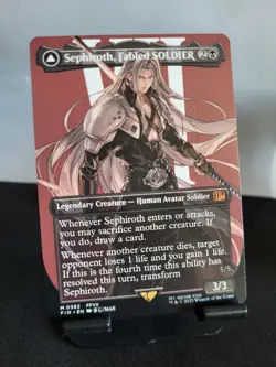 Sephiroth Fabled SOLDIER/Sephiroth One-Winged Angel ALT Final Fantasy NM ENG MTG - Image 1