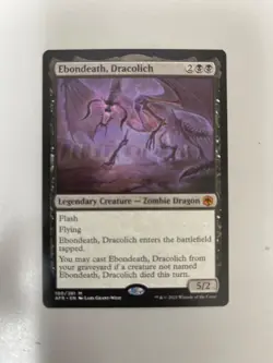 MTG Ebondeath, Dracolich Time Spiral Magic the Gathering 100/281 - Image 1