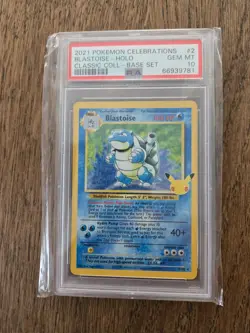 Pokemon 2021 Blastoise 2/102 Celebrations Classic Collection GEM MINT PSA 10 - Image 1