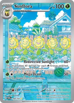 Sunflora 169/167 Twilight Masquerade Illustration Rare Pokemon Near Mint - Image 1