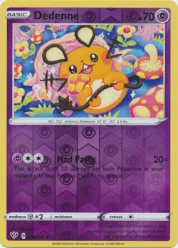 Dedenne 078/189 Uncommon Darkness Ablaze Pokemon Reverse Holo Near Mint - Image 1
