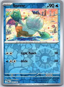 Snover 059/182 Common Destined Rivals Pokemon Reverse Holo Near Mint - Image 1