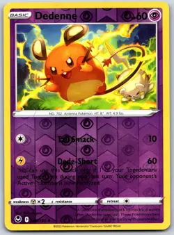 Dedenne 085/195 Uncommon Silver Tempest Pokemon Reverse Holo Near Mint - Image 1