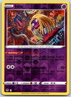 Jynx 062/195 Uncommon Silver Tempest Pokemon Reverse Holo Near Mint - Image 1